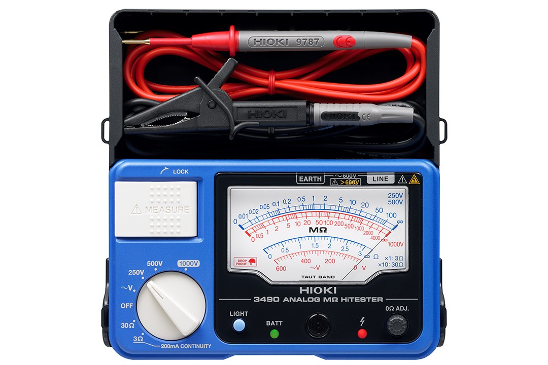 日本hioki絕緣電阻表 3490 三檔電壓量程，絕緣測試高達(dá)4000MΩ